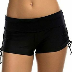 NWT black flirty swim shorts
